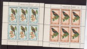Nieuw Zeeland 1962 Nr 422-423 2 Blokken, Kleonbogen,  Vogels, Birds - Ongebruikt