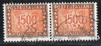 Italia Segnatasse 1984/92 "Stelle"  Coppia   £. 1.500 Usato Sicuro - Postage Due