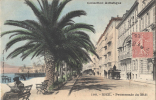06 - NICE - CPA - Promenade Du Midi - Vue Animée  Colorisée, Calèche - Circulée 1906 - Bauwerke, Gebäude