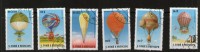 SAO-TOME SAINT-THOMAS 1979 BALLONS  YVERT N°584/89 OBLITERES - Luchtballons