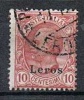 Ital. Ägäis, 1912, Leros, 10 Cent., MiNr. 5V, Gestempelt (a290706) - Aegean (Lero)