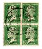 GRAND LIBAN 1924 (o) Y&T 39c -  Sans Virgule / Bloc De 4 - Usati