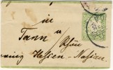 1890 Germany BAVARIA Very Old Miniature Letter With Beautiful Cancel - Ganzsachen