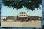 CARTOLINA  Di BARLETTA VIAGGIATA  A114 STAZIONE FERROVIARIA FRANCOBOLLO STACCATO - Barletta