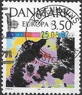 DENMARK 1991 Europa. Europe In Space - 3k50 Satellite Pictures Of Water Temperatures FU - Usati