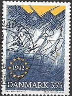 DENMARK 1992 European Single Market - 3k75 Abstract FU - Usati