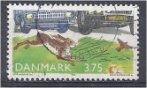 DENMARK 1992 Environmental Protection - 3k75 Hare, Eurasian Sky Lark And Cars FU - Usati