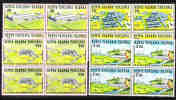 Kenya Uganda Tanzania KUT 1973 Hospital Airport Hydroelectric Plant Blk Of 4 MNH - Kenya, Uganda & Tanzania