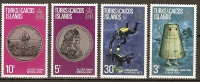 Turks & Caicos 1973 Mi.No. 301 - 304 Sea Treasure Hunt Diving 4v   MNH ** 1,70 € - Duiken