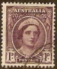 AUSTRALIA - USED 1942 1d Queen Elizabeth, Perf 15 X 14 - Gebraucht