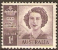 AUSTRALIA - USED 1947 1d Princess Elizabeth, No Watermark - Gebraucht