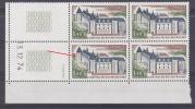 FRANCE VARIETE N° YVERT  1809 CHATEAU DE ROCHECHOUART  COIN DATE NEUFS LUXE - Unused Stamps