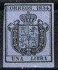 Sello 1 Libra Servicio Oficial Isabel II 1854, Edifil Num 31 * - Nuovi