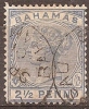 BAHAMAS - 1884 2½d Queen Victoria. Scott 28. Used - 1859-1963 Kronenkolonie