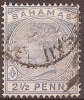 BAHAMAS - 1884 2½d Queen Victoria. Scott 28. Used - 1859-1963 Colonie Britannique