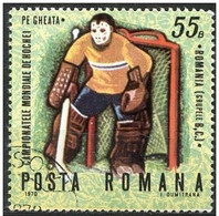 Rumania 1970 Scott 2149 Sello * Deportes Sports Campeonato Mundial Hockey Hielo Portero Michel 2821 Yvert 2514 P. Romana - Ungebraucht