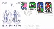 Carta F.D.C. OTTAWA (Canada) 1973. Christmas. NAVIDAD - Covers & Documents