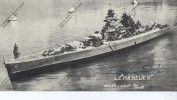 Photo Carte De Bateau Modélisme LE RICHELIEU Navire De Guerre Au 1/100e  ( Signée Par Le Constructeur ? ) - Schiffe