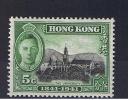RB 860 - Hong Kong 1941 - Centenary Of British Occupation - 5c Black & Green SG 165 - Mounted Mint Stamp - Ongebruikt