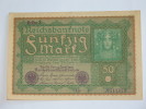 50 Mark - Funfzig Mark -  1919 Reichsbanknote - Germany - Reihe 3. - 50 Mark