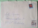 Sweden 1982 Cover To Stockholm - Coat Of Arms - Tuberculosis Label Church Under Snow - Briefe U. Dokumente