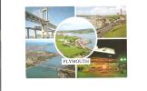 CP, Angleterre, Plymouth, 5 Vues, Explications Au Verso, écrite - Plymouth