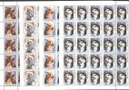 Jugoslawien – Yugoslavia 1994 Animals – Dogs In Full Sheets Of 25 MNH, 2 X; Michel # 2662-65 - Nuovi