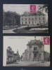 Ref1605 Lot 3 CPA Allonnes (Maine Et Loire), Chateau De La Coutancière, Mairie Eglisem Chateau Du Pré - éd. Renaut. - Allonnes