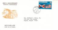 FDC Seychelles:1976  200th Anniversary  Independence - Seychellen (1976-...)