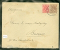 BRIEFOMSLAG Uit 1920 NVPH 60 + 61 Van MIDDELHARNIS Naar BUDAPEST (5479) - Covers & Documents