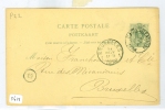 HANDGESCHREVEN BRIEFKAART Uit 1888 Van GENT BELGIE Naar BRUXELLES (5614) - 1869-1888 Lion Couché (Liegender Löwe)
