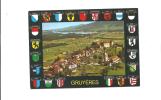 CP, Suisse, Gruyères, Cité Historique, Au Fond, Broc Et Lac De La Gruyère, Vierge - Broc