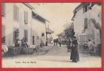 CRANS CÉLIGNY RUE DE L'ÉGLISE ANIMÉE, 1924 - Crans