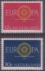 EUROPA  - PAYS BAS 1960 - Yvert N° 726/727 - NEUFS SANS CHARNIERE - 1960