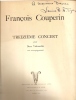 PARTITION DE FRANCOIS COUPERIN: TREIZIEME CONCERT - POUR DEUX VIOLONCELLES - A-C