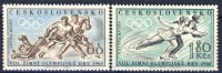 #Czechoslovakia 1960. Olympic Games. Michel 1183-84. MNH(**) - Nuovi