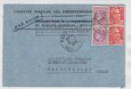 France Air Mail Cover Sent To Sweden Paris 25-8-1950 - 1927-1959 Briefe & Dokumente