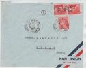 France Air Mail Cover Sent To Sweden La Demi - Lune 4-1-1950 - 1927-1959 Storia Postale