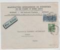France Air Mail Cover Sent To Sweden Roubaix - 1927-1959 Covers & Documents