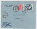 France Air Mail Cover Sent To Sweden Clichy 10-7-1948 - 1927-1959 Storia Postale