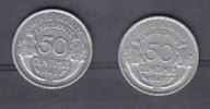 FRANCE - Etat Francais - 50cts Morlon -1947 Et 1947B - 50 Centimes