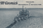 MC CORMICK " TRACTEURS ET INSTRUMENT DE MOTOCULTURE " - Tractors