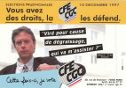 ELECTIONS PRUD'HOMALES 1997 - CP - CFE-CGC - Viré Pour Cause De Dégraissage - Labor Unions