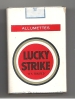 Fumeur, Cigarette, Lucky Strike, Classe Ouverte - Boite Allumettes Utilisée Voir Scan, Vide  (AL159) - Tabak