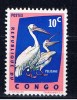 CGO+ Kongo Leopoldville 1963 Mi 138 Mnh Pelikan - Sonstige & Ohne Zuordnung