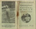 CALENDRIER-PT FORMAT-1939-AGENDA 1939-ORPHELINAT DES CHEMINS DE FER-7x12cm-20PagesBE - Petit Format : 1921-40