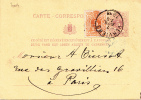 7004# BELGIQUE COB N° 28 LION COUCHE / CARTE ENTIER POSTAL Obl VERVIERS 1878 Pour PARIS Par ERQUELINES - 1869-1888 Lion Couché (Liegender Löwe)