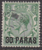 BR LEVANT 1921 30 Pa On 1/2d KGV SG 41 U XI43 - British Levant