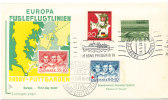 Denmark - Germany Cover Bee-Line Paquebot Rödby - Fehmern 14-5-1963 And RED CROSS Stamps 3-2-1968 - Covers & Documents