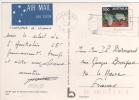 Beau Timbre  " Anémones De Mer  " / CP , Carte , Postcard   Du 25/03/85 Pour La France - Lettres & Documents